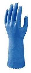 SHOWA PVC-Handschuhe, beflockt, ununterstützt, Größe M, 170