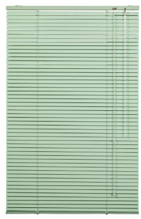 Lichtblick Jalousie Blickdicht zum anschrauben Grün 120 cm x 160 cm (B x L) | Aluminium Jalousie, Anschraubbar