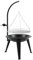 BBQ-Toro Barbecue con griglia sospesa | Ø 55 cm | Barbecue a carbone di legna con griglia| Patibolo con manovella | Nero | Griglia da pavimento