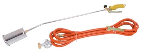Toolland Désherbeur thermique à gaz, régulateur de pression, tuyau 5 m