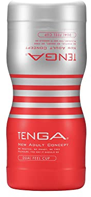 TENGA Dual Sensation Cup Toc-204 Masturbador Sextoy Hombre Discreto Bienestar, Red, Standard (Insertion Depth: Approx. 15cm, Insertion Width: Approx. 4,5cm)