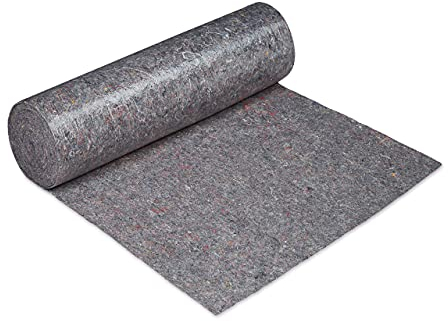 Relaxdays Telo da Imbianchino, Protettivo, 1x50 m, Antiscivolo, Idrorepellente, 300g/m², Pittura e Trasloco, Grigio