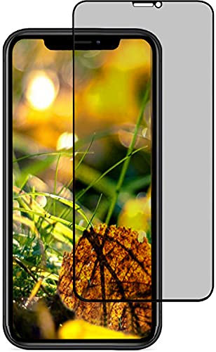 AntilaTech Full Screen Coverage PRIVACY Tempered Glass Screen Protector Compatible with iPhone X/XS / 11 Pro - Precision Engineered, Safeguards Privacy, Case Friendly and Bubble Free Installation
