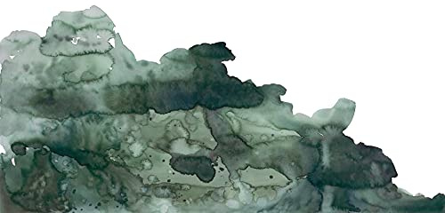 Rasch Tapeten 100495 100495 - Carta da parati fotografica effetto acquerello, 2,80 x 3,72 m, colore: Verde