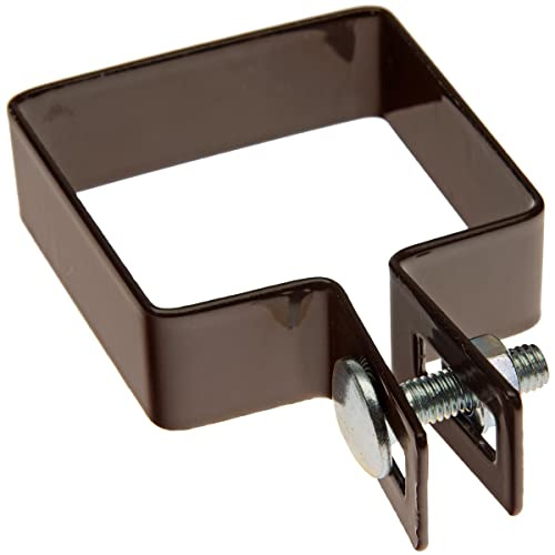 HaGa® Lot de 10 colliers de serrage - 7 cm x 7 cm - Pour clôture, construction de clôture - Marron