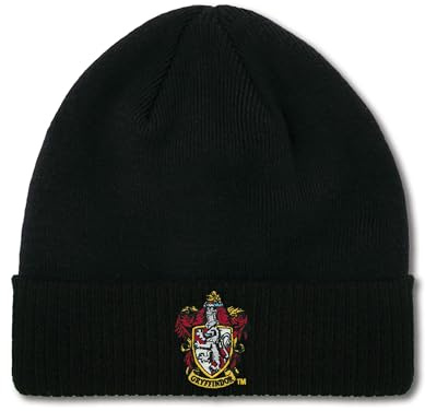 Logoshirt® Harry Potter Gryffindor Logo Beanie Damen & Herren | Offiziell lizenziertes Gryffindor-Wappen, bequeme Wintermütze mit hochwertiger Stickerei, Harry Potter-Fanartikel, 100% Acryl
