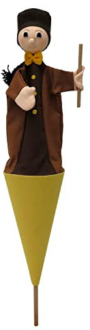 Marionette Märchenfigur Handpuppe Guignol 55 cm, Ideal für Puppentheatre und Rollenspiele, für Kinder Baby Jungen Mädchen