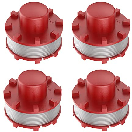 CDIYTOOL 4 Stück Ersatz Fadenspule für Einhell GE-CT 36/30 LI E Solo, GE-CT 18/33 Li E, AGILLO 36/255 BL, AGILLO 18/200, 2 mm Durchmesser 8 m Länge