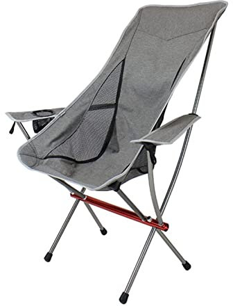 Campingstuhl Faltbar Outdoorstuhl Klappstuhl Outdoor-Campingstuhl Mit Hoher Rückenlehne, Tragbarer Ultraleichter Sitz, Zusammenklappbarer Rucksackstuhl Mit Weichen Armlehnen Für Wandern Faltstuhl Camp