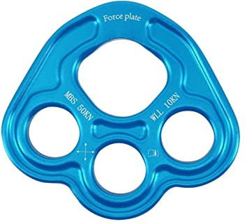 KIZQYN Schaukeln Schwingring, Hängemattenloch, Aluminium, 4-Loch-Hängematte, Trainingswanderung, Rigging Board Breakout Board Multifunktions Trapeze (Color : Blue)