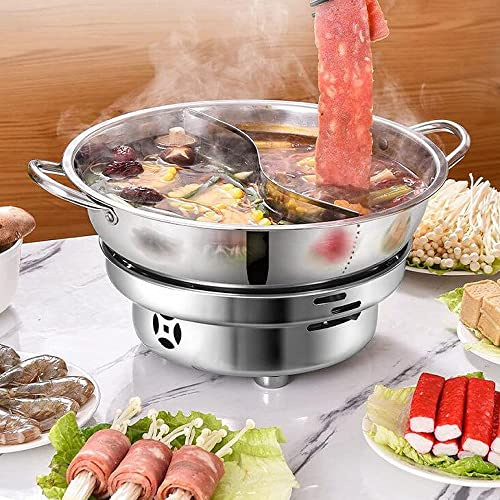 AIBOLO Mit Topf Campingkocher,Teelichter Kochen Ohne Strom, Camping Teelichtofen Geeignet FüR Blackout Vorsorge Und Notfallpaket-withlid24cm+28cm