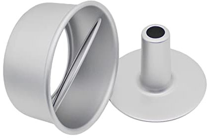 Molde de anillo, Molde de pastel de anillo de aleación de aluminio, Molde de tubo inferior extraíble for hornear Pastel de libra Molde de pastel de rosquilla Molde de flan Molde de pastel de flan ( Ta