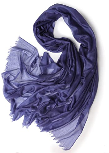 Prettystern damer 100 % kashmir fjäderlätt ring pashmina halsduk aftonklänning stola gjord av mycket tunn 200 garn kashmir trådar, 21. Mörkblå, 200 cm X 100 cm