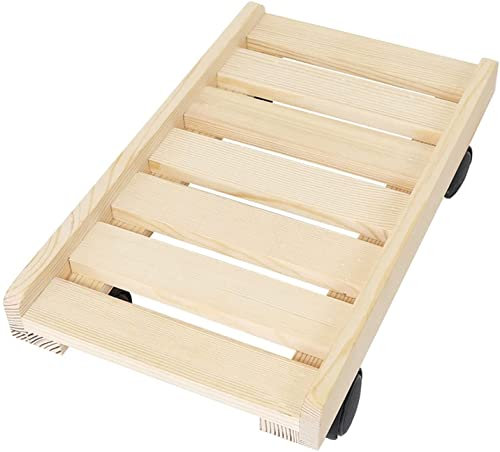 Support CPU Support CPU avec roues, support de tour PC avec roulettes verrouillables, étagère de protection du boîtier CPU sous le bureau (Ture Color) Chariot de support de tour PC (taille : grand)