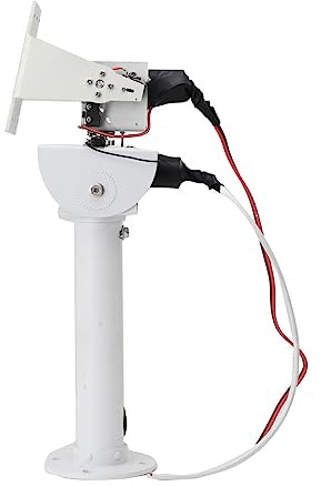 SUDEG Bricolage DC30W Deux axes Cardan Solar Tracking Robot de surveillance | Haute performance Couple élevé Tout métal Axes X Axes Y Motoréducteur à vis sans fin