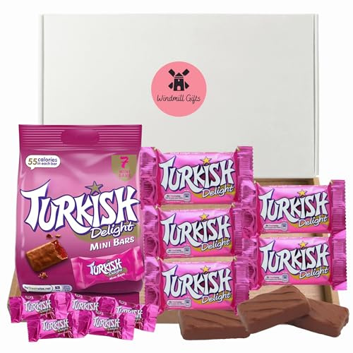 Turkish Delight Gift Box - Turkish Delight Chocolate Bars & Mini Bars | Letterbox friendly, ready to gift - a chocolate treat for Turkish delights lovers