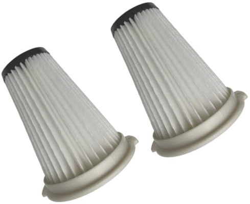 2 x Trade-Shop dammsugarfilter/veckfilter/lamellfilter kompatibel med Einhell TE-SV 18 Li batteridammsugare ersätter 2351266
