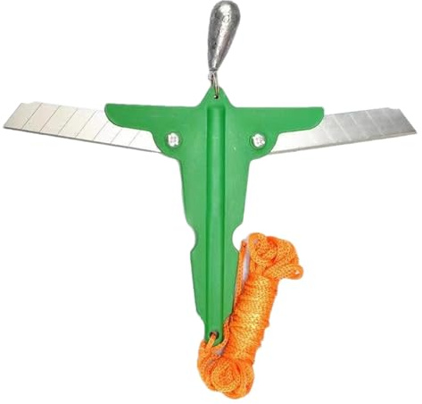 Duroecsain Coupe-per Aquatiques, Coupe-Aquatique - Outil d'élimination des Aquatiques,Outils pliants pour l'enlèvement Aquatique, Matériel de pêche pour Les Lacs, étangs