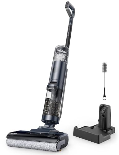 JONR ED12 PRO Wet Dry Vacuum Cleaner,Vacuum Mop, Three Sided Cleaning,Hot Water Self-Cleaning,Hot Air Drying,Tangle-Free,Smart Hard Floor Cleaner Machine with Powerful Suction