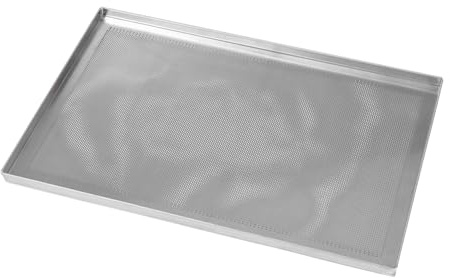 Silicon-tech | Plaque de cuisson en aluminium perforé 60x40 B2cm| sans revêtement antiadhésif| pour un usage professionnel