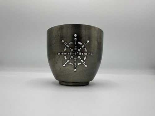 Windlicht Steuerrad (Maritim, Eisen, Zinnlegierung, Silber)