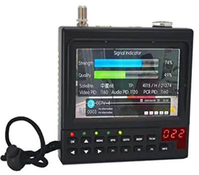 Buscador de satélite, medidor de señal, KPT-268AH DVB-S2 Satfinder HD Digital Satellite TV Receptor Finder Meter MPEG-4 DVB-S2 Sat Finder Vs V8 Finder 2 para ajustar la antena parabólica de TV