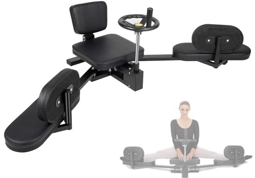 Beinspreizer Spagattrainer, Professionelle Bein-Spreizer bis über 180°, Beindehnungen Maschine mit Kissen und Handrad, Streckmaschine für Kampfsport Ballett Training, Fitnessgerät