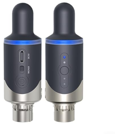 SPORTARC Kit convertidor de micrófono inalámbrico, receptor transmisor de micrófono inalámbrico, para micrófonos dinámicos, mezclador de audio, cámara réflex digital
