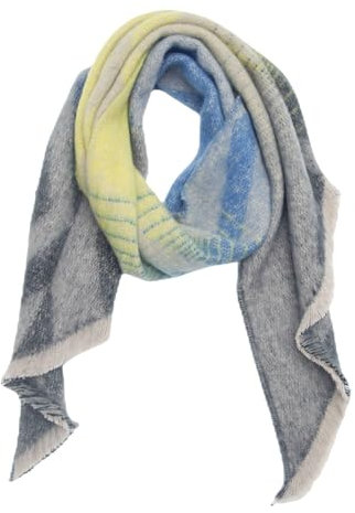 Generisch Damen Wollschal - Winter Warm Karierte Schals für Damen, Große Weiche Dicke Tücher Und Wraps Pieces Schal Damen Bunter Schal Gestreift