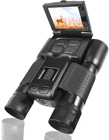 Zoomble Binocolo Digitale con Fotocamera - Zoom 12x32 | Schermo LCD 5MP 1080P HD - Zoom Digitale 8x - Prisma BaK-4 - Trattamento FMC - Batteria Ricaricabile
