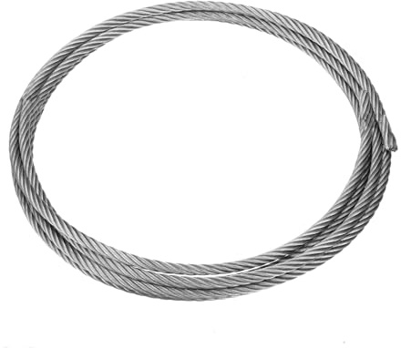 QUARKZMAN 1/4 (6mm) 10ft (3 M) 304 Cavo In Acciaio Inossidabile Cavo In Acciaio 7 x 19 Trefoli Nucleo Cavo Aeronautico Per Costruzione Esterno Marina Rigging Decking Ringhiere