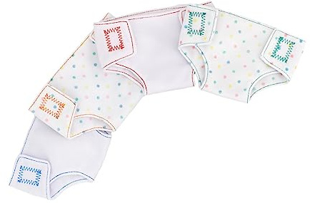 WOONEKY 4stücke Puppenwindeln Mit Babypuppenwindeln Puppenunterwäsche Für Puppen Windelzubehör Für Rollenspiele