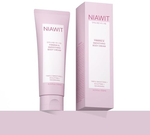 NIAWIT Firming Smoothing Body Cream – Visible Lifting & Tightening for Belly, Thighs, Butt | Helps Reduce Cellulite & Sagging Skin, Body Sculpting Moisturizer for Daily Body Care Routine | 4.23 fl.oz
