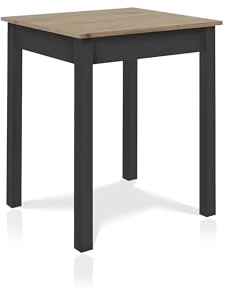 smart Esstisch 60 x 67 cm Asteiche, kompakter Küchentisch, Eiche, im Alltag | Esszimmertisch aus Holzwerkstoff, kleiner moderner Tisch für bis zu 4 Personen, für Wohnraum und Alltag, pflegeleicht
