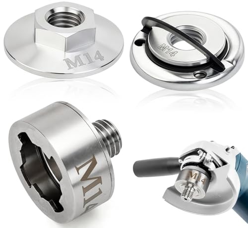 3 Stück X-LOCK-Adapter auf M14-Gewinde mit Schnellspannmutter Flansch-Kontermutter für Diamantbohrer Schneidmesser Winkelschleifer Trennscheiben-Adapter