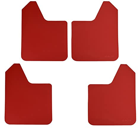 Paraspruzzi Universali Anteriori Posteriori Per Auto SUV Furgoni Pickup Rally(4pcs-set Red)