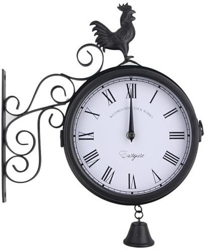 Generico Gartenuhr für - Stable Modern Outdoor Deko Vintage Elegant Antike Dekoration Büro Schlafzimmer Wohnzimmer Küche | Multipurpose Outdoor Indoor Utility