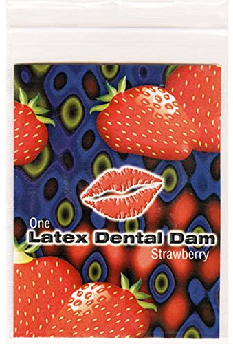 LINE ONE Latex Dental Damand 44, Strawberry