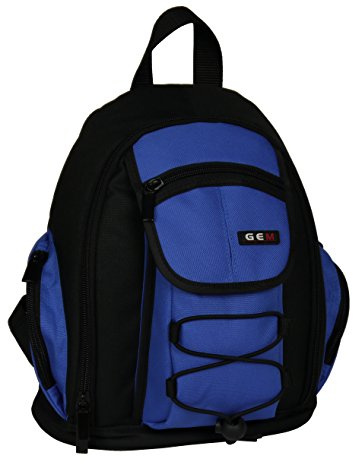 GEM Titanium Backpack for Samsung NX500 Compact System Camera and Accessories - Weather Cover Included - Life Time Warranty (Blue/Black)