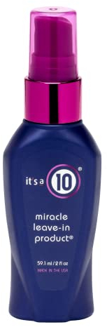 It’s a 10 | Balsamo Capelli Miracle Leave-In Product - Balsamo Anticrespo Spray Lisciante senza Risciacquo Nutriente e Illuminante - 59,1 ml