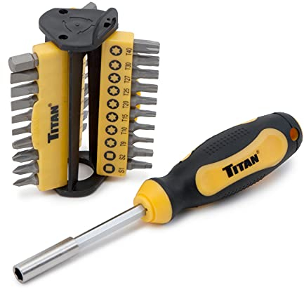 Titan 16068 31-teiliges Multi-Bit-Schraubendreher-Set