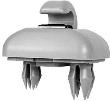 Shkalacar 1 Stück Auto Sonnenblende Haken, Auto Sonnenblende Clip Haken, Haken für Sonnenblenden Kompatibel mit Audi A1 A3 A4 A5 Q3 Q5 (8E0 857 562) A7 B6 B7 B8 S4 S5, Grau