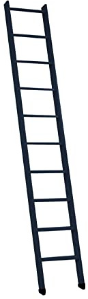 MEZZANINE LADDER BLACK BY DOLLE (12 TREAD - 284CM)