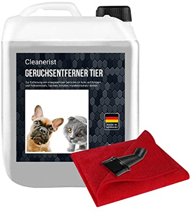 Cleanerist Geruchskiller I Geruchsneutralisierer im Kanister I für empfindliche Nasen I Hygienische Sauberkeit in Haushalt & Tierhaltung | Geruchsvernichter I 5000 ml