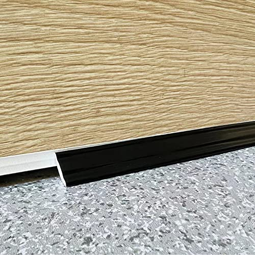ZZLQIAN 2.9Meter Flexible Dichtungsleiste Selbstklebender Zauberstab - Modernen Design,Stuck Zierprofil,Zierleiste für Fliesen Arbeitsplatte Wandecken Sockelleisten Fußleiste Boden kanten Schwarz