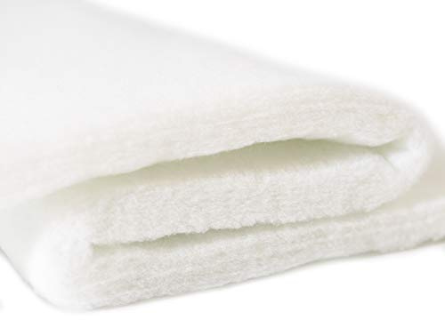 Kissenoutlet24 Volumenvlies 400 g/m² 1,6m breit x 2,5m lang = 4m² dick ca. 43-51mm, Polyester Thermisch verfestigt ohne chemische Bindemittel