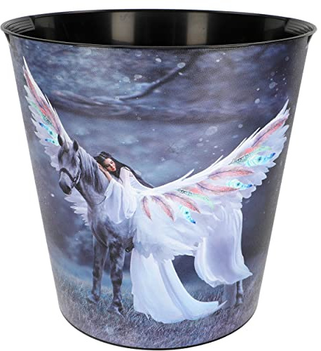 alles-meine.de GmbH Papierkorb/Mülleimer Modell wählbar 10 Liter - wasserdicht - 28 cm - aus Kunststoff Einhorn & Traumfänger Eimer - Spielzeugkorb/Popcornschüssel / ..