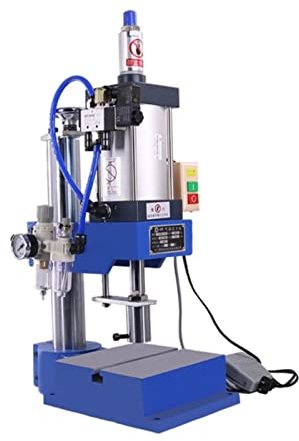 Punzonatrice pneumatica 200 kg Singola Colonna 63 Tipo Rivettatrice ad Alta precisione for pressa da banco Piccola milza a Gas Durevole e Versatile (Color : Standard, Size : Type)
