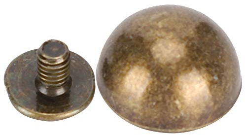 Tissting 30 Pilz Nieten 12mm/0.5in Für Lederhandwerk Und DIY-Projekte - Runde Kopf Nieten Ideal Für Taschen, Gürtel, Schuhe Und Mehr, Perfekt Für Kreative Und Handwerker