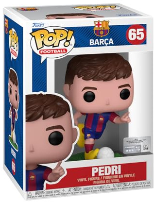 Funko POP! Fotboll: Barcelona - Pedri Lopez - Barcelona FC - Samlingsbar vinylfigur - Presentidé - Officiell Merchandise - Leksaker för barn och vuxna - Sportfans - Modellfigur för samlare